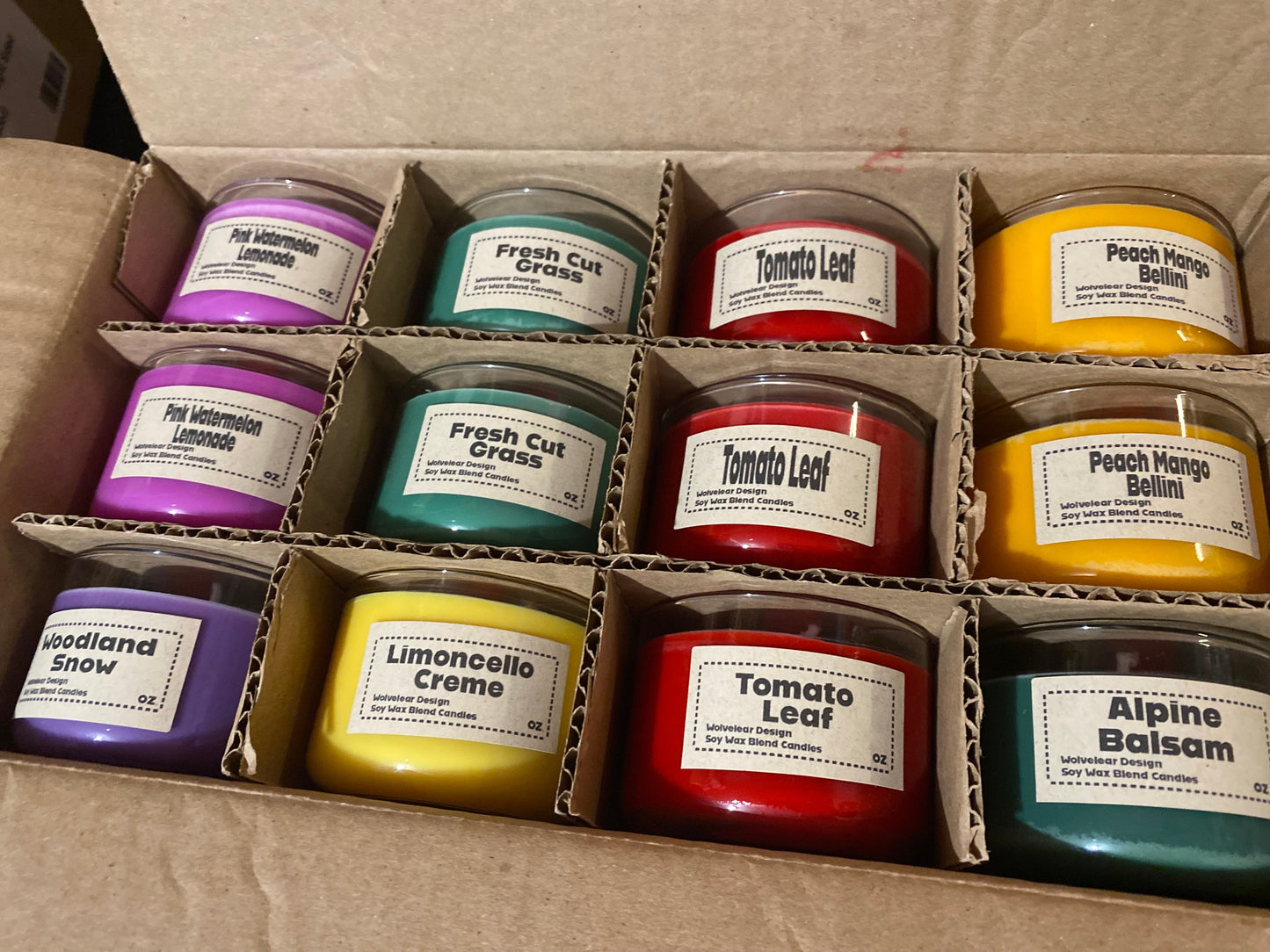 4 Oz Candles Soy Wax Blend