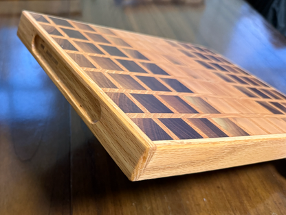 Walnut, Maple & Red Oak - End Grain Cutting Board